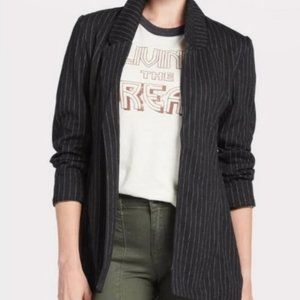 KUT Black Pinstripe Blazer NWT
